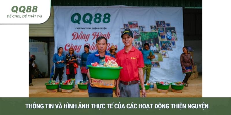 Thông tin và hình ảnh thực tế của các hoạt động thiện nguyện